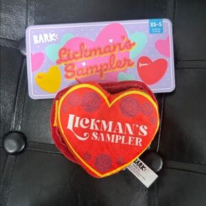 New Barkbox Lickman's Sampler Small Bark Dog Plush Stuffed Crinkle Squeaky Toy